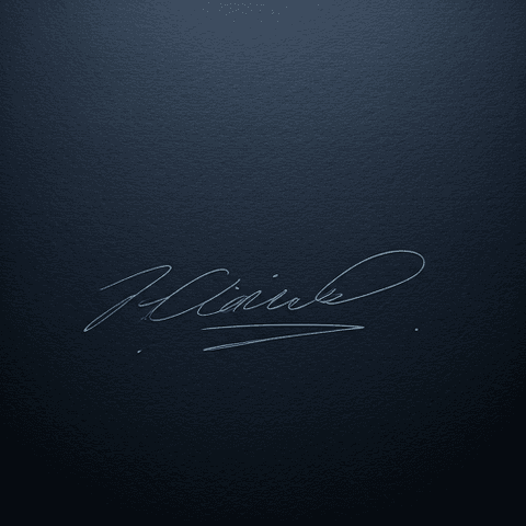 Elegant handwritten script signature of the principal architect